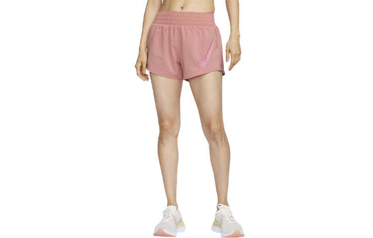 Nike Nike Dri FIT One Swoosh Sports Shorts Women's Stardust Pink