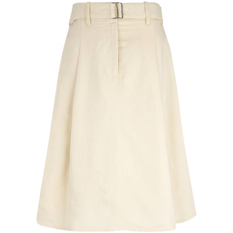 CALVIN KLEIN Casual Long Skirt Women's Soybean Juice Yellow
