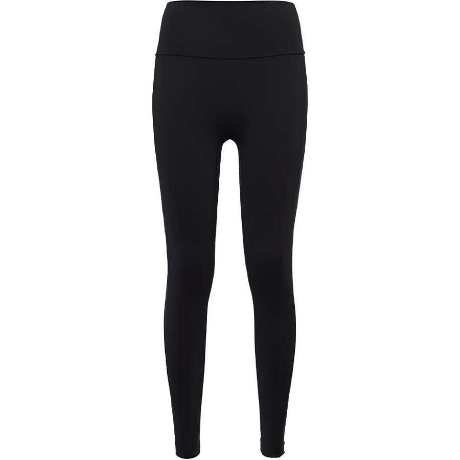 MLB FW22 Solid Color Slim Fit Fleece Lined Base Layer Ankle Length Fitness Sports Pants Women's Black
