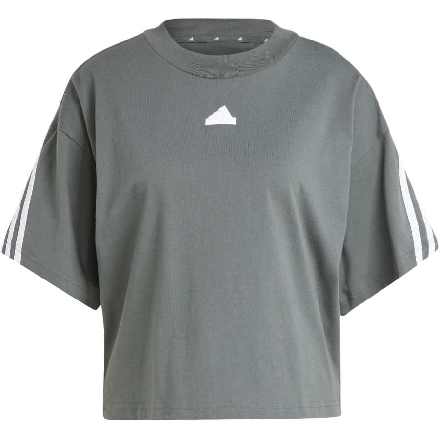 Adidas Adidas Drop Shoulder Sleeve T Shirt Women's Gray