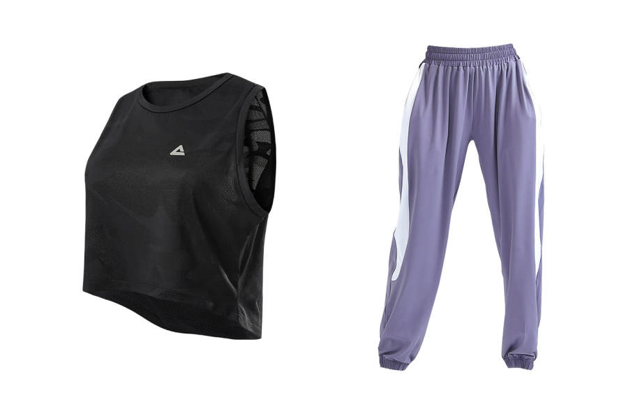 PEAK Fitness Sets Women's Crew Neck Thin