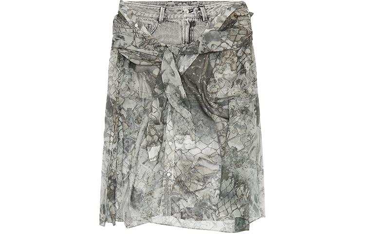 DIESEL Denim Short Skirts Women's Gray