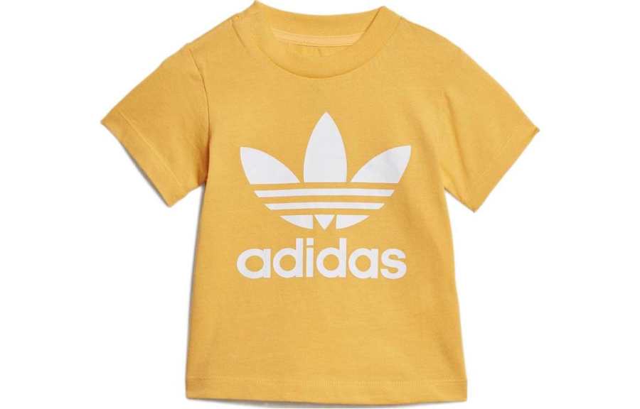 Adidas Originals Trefoil T Shirt Yellow Children Aged 3 7 Years Old