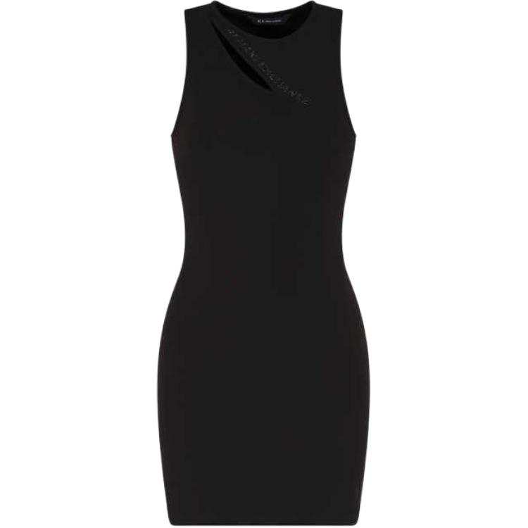 Armani Exchange cut-out detail mini dress
