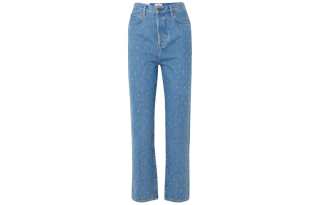 FRAME Jeans Women's Blue Moderate Straight Fit Pants