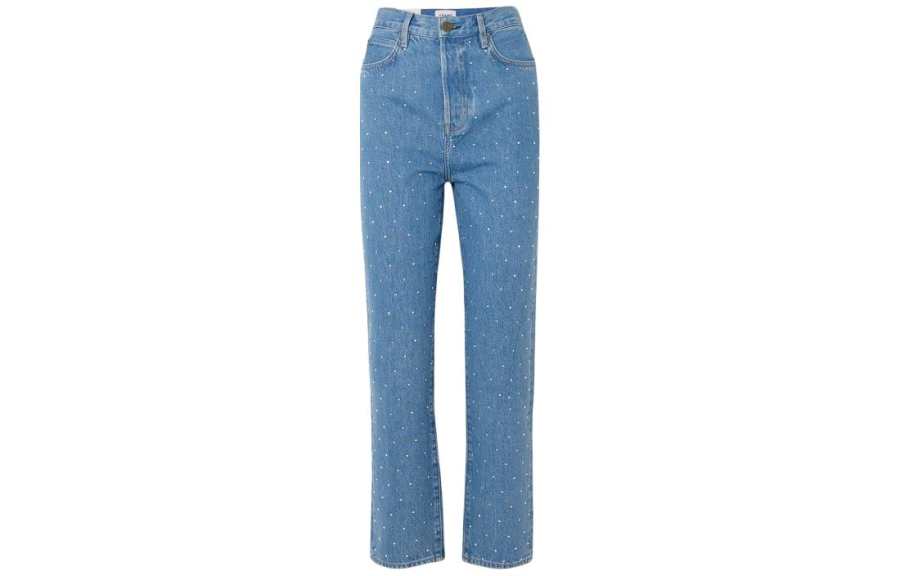 FRAME FRAME Jeans Women's Blue Moderate Straight Fit Pants