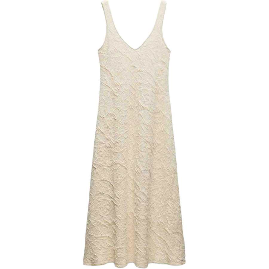 ZARA Slip Dresses Women's V Neck Moderate Mid Length