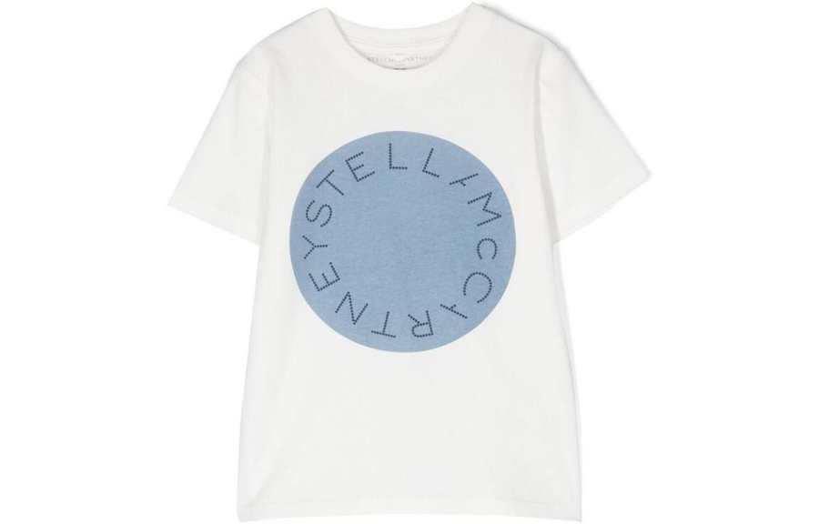 Stella McCartney Kids T Shirts Crew Neck Moderate