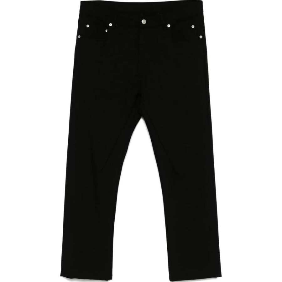Rick Owens Detroit Cut Button Detailed Pants