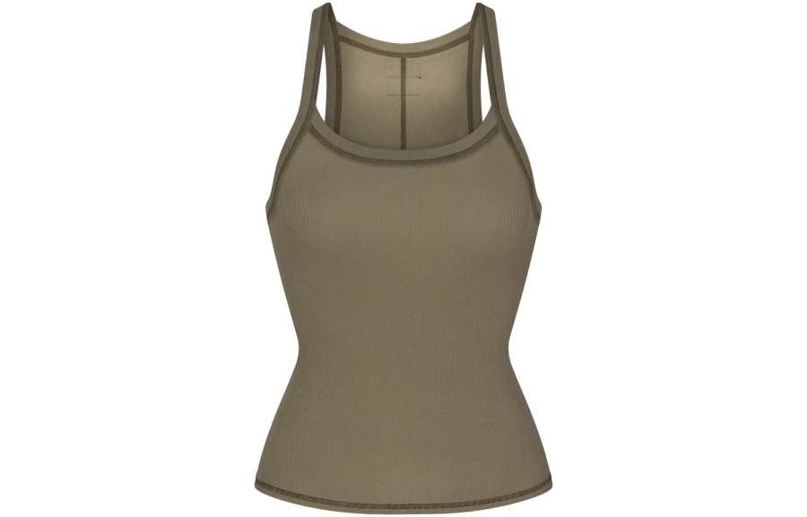 Skims Sleeveless Sports Shirts Women's Army Green/ARMY MULTI Other