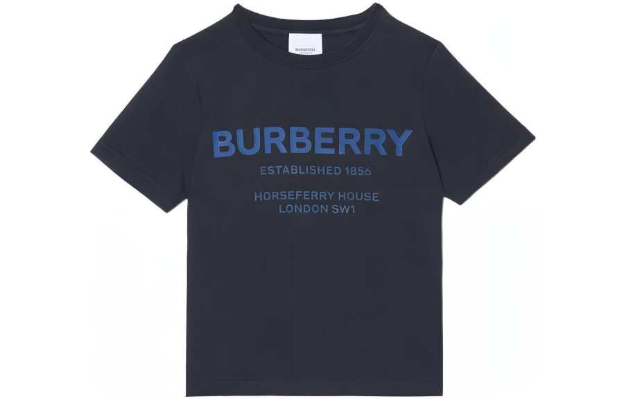 Burberry Kids T Shirts Crew Neck Moderate