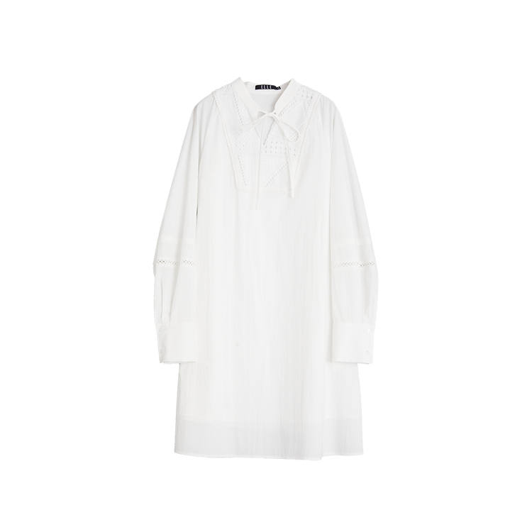 ELLE Summer New Arrival Long Sleeved Skirt Women's White