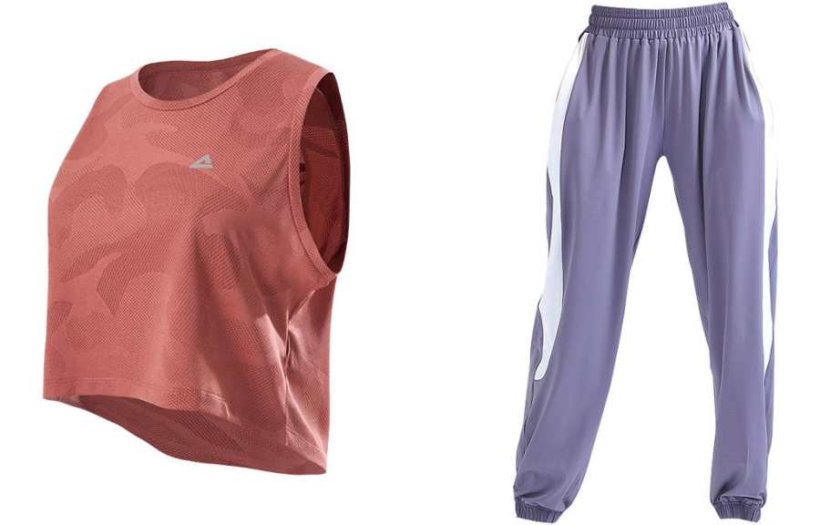 PEAK Fitness Sets Women's Crew Neck Thin