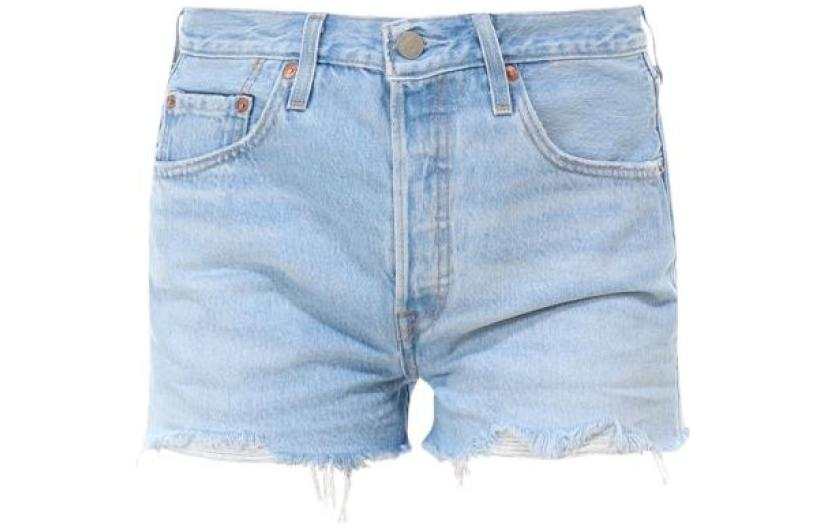 Levis Levi's Frayed Hem Denim Shorts