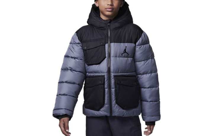 Jordan Jordan Jackets & Coats Cargo Puffer Jacket Smoke Gray Kids'