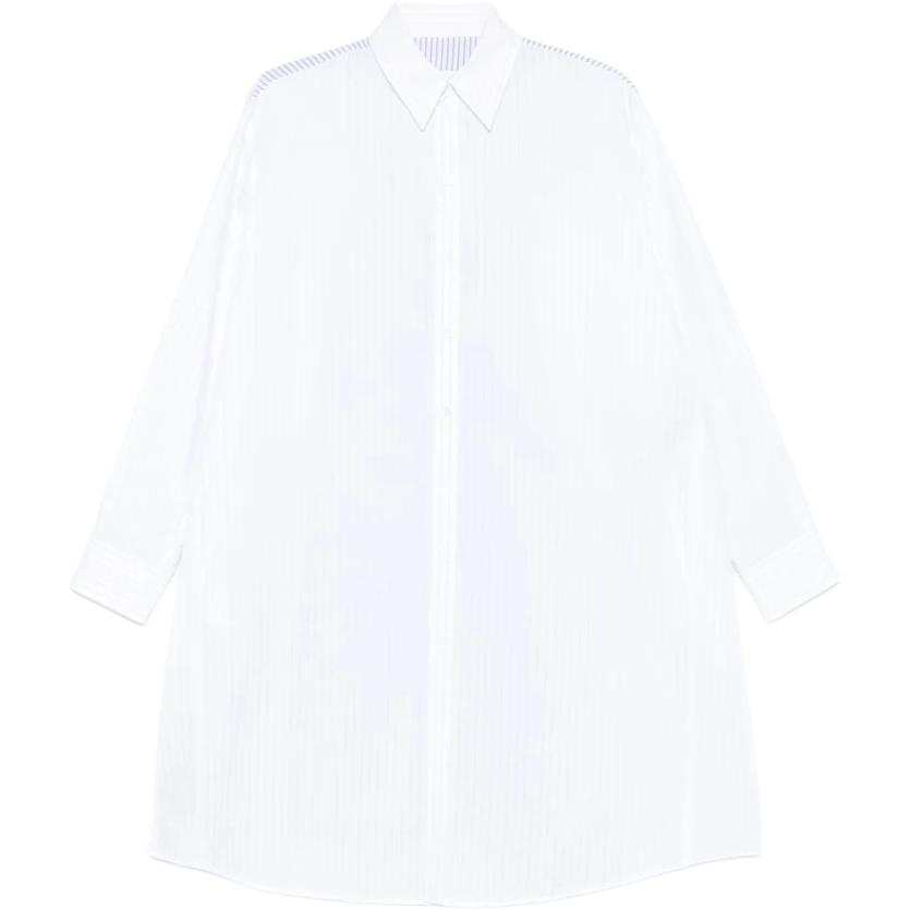 MM6 Maison Margiela Striped Buttoned Shirt Dress