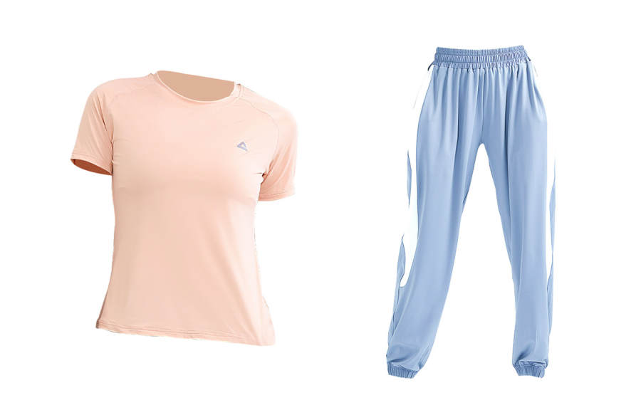 PEAK Fitness Sets Women's Crew Neck Thin