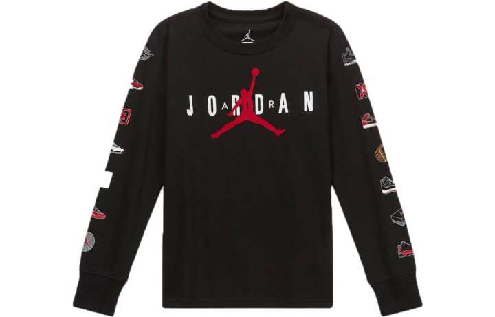 Jordan Jordan T Shirt Logo Black Kids'
