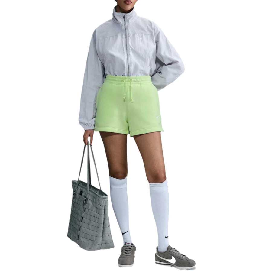 Nike Nike Sportswear Phoenix Fleece Casual Shorts Women's Light Liquid Yellow Green/Canvas
