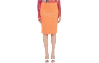Rotate Casual Short Skirts Women's Orange