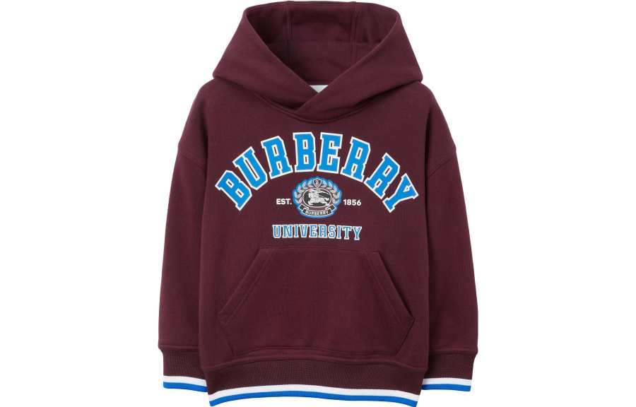 Burberry Sweatshirt SS23 Burgundy Kids'
