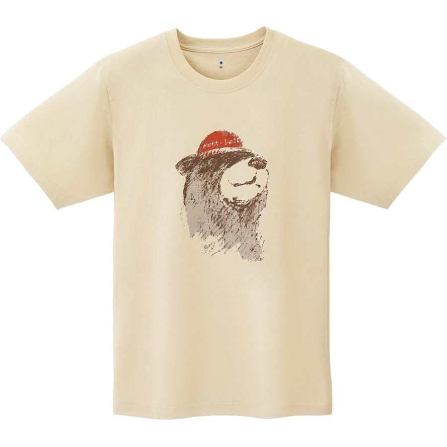 MONTBELL T Shirts Unisex Ivory Crew Neck