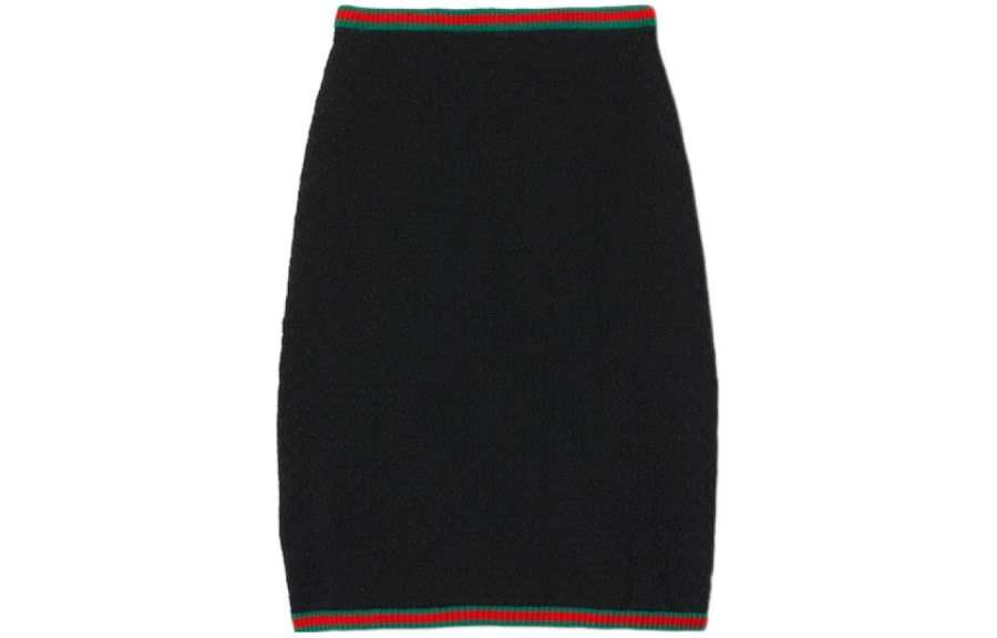 GUCCI Web Detailed Lace Skirt