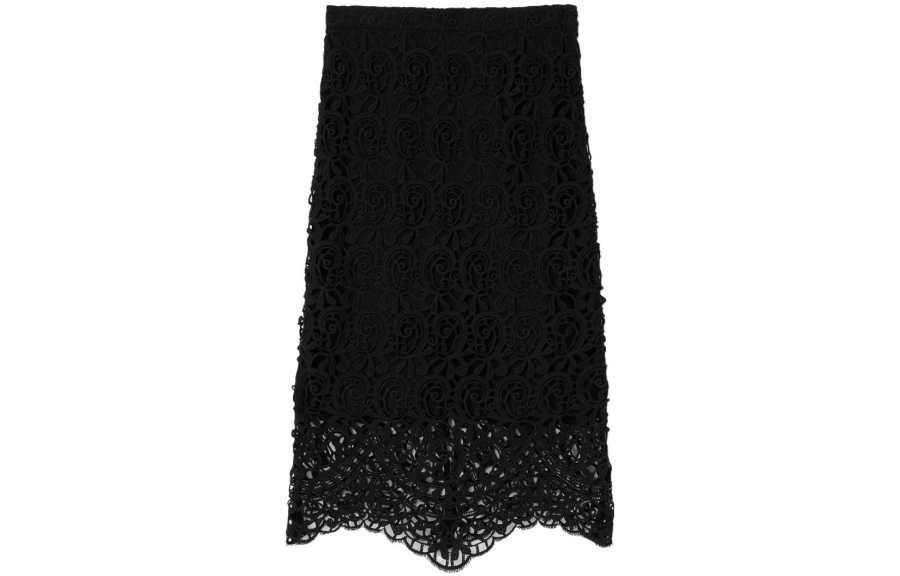 Burberry embroidered pencil skirt