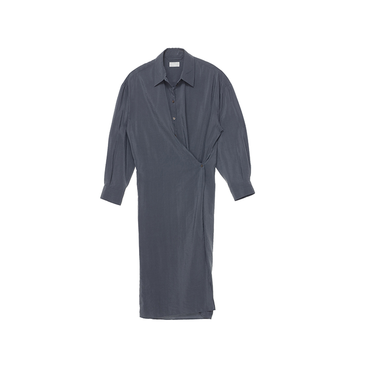 Lemaire Straight Collar Twisted Dress