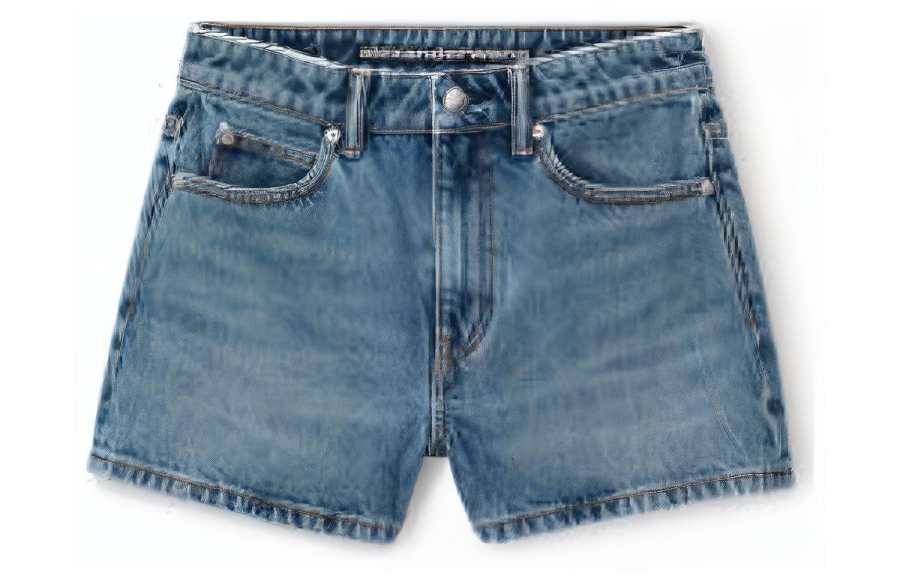 Alexander Wang Shorty High Rise Denim Shorts