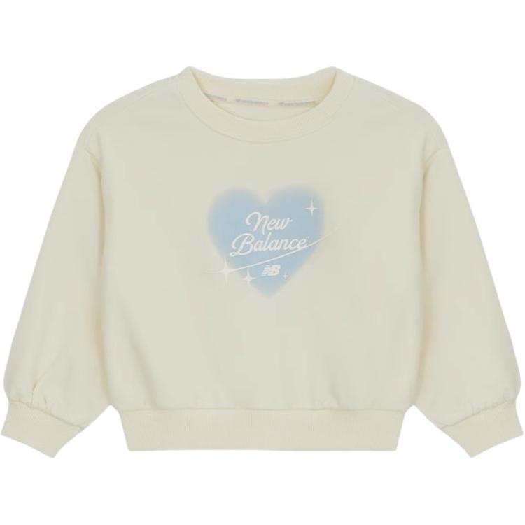 New Balance New Balance NB Sweatshirt Ivory White Children Aged 3 7 Years Old