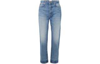FRAME Jeans Women's Blue Moderate Straight Fit Pants