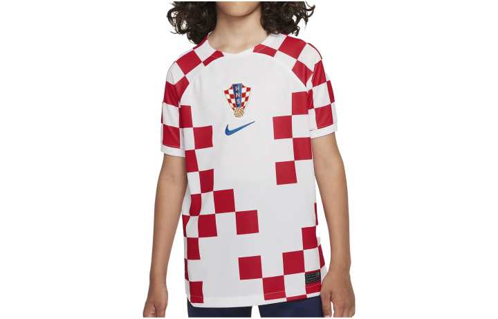 Nike Nike Dri Fit T Shirt White Red Kids'