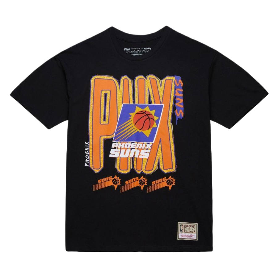 Mitchell Ness x NBA 100% Cotton T Shirt Unisex Black
