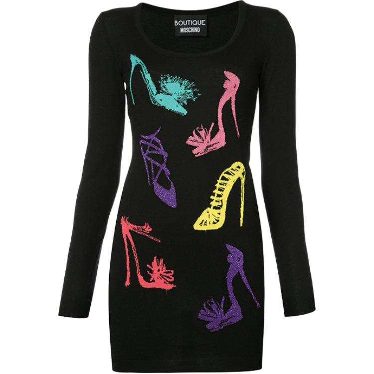MOSCHINO Long Sleeved Dress Women's Black