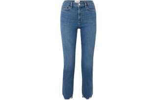FRAME Jeans Women's Blue Moderate Straight Fit Pants