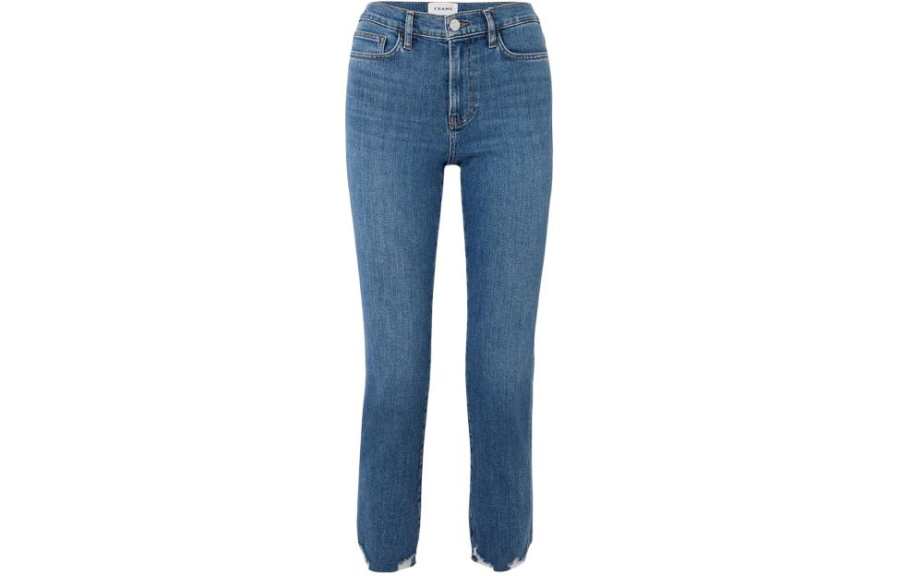 FRAME FRAME Jeans Women's Blue Moderate Straight Fit Pants