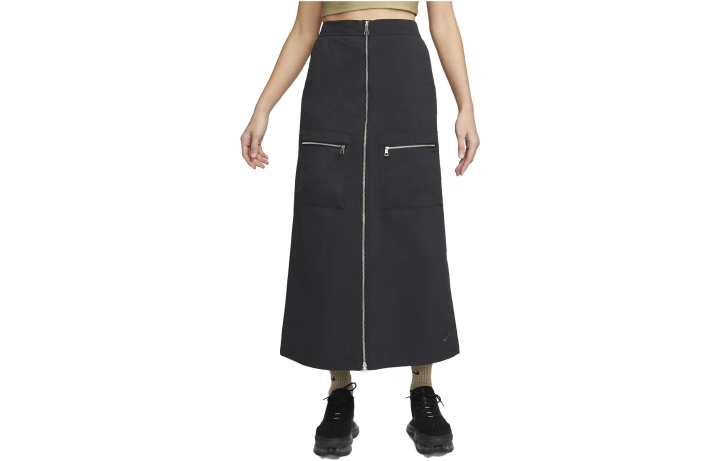 Nike Nike SPORTSWEAR TECH PACK Casual Long Skirts Women's Black Moderate Long A Line Skirt