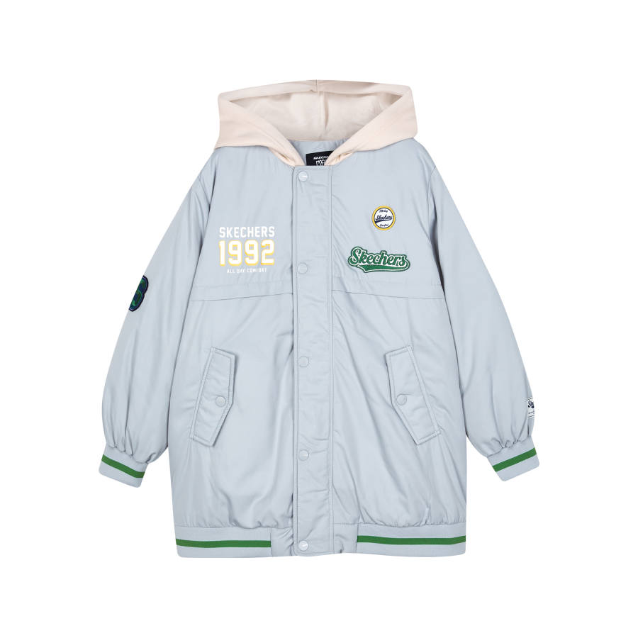 Skechers Down Jacket Light Dusty Gray Kids'