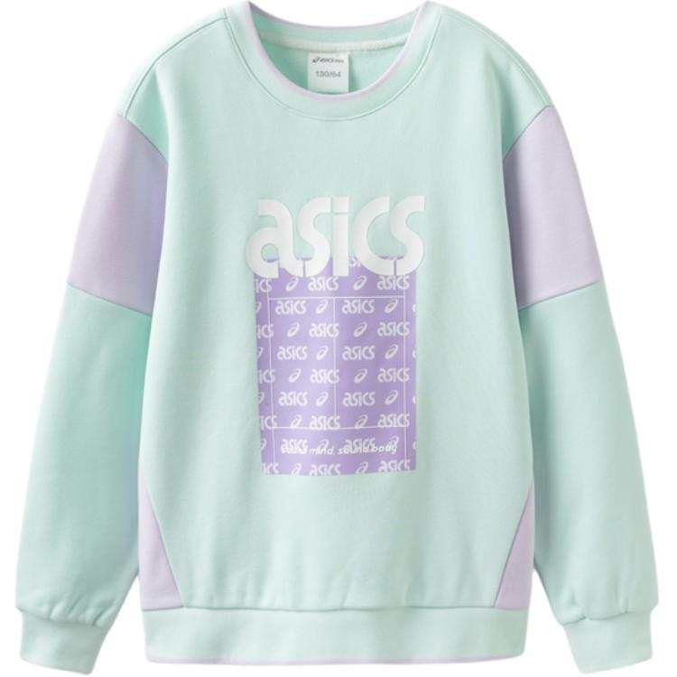 ASICS Sweatshirt Sports Performance Green Grape Teenagers
