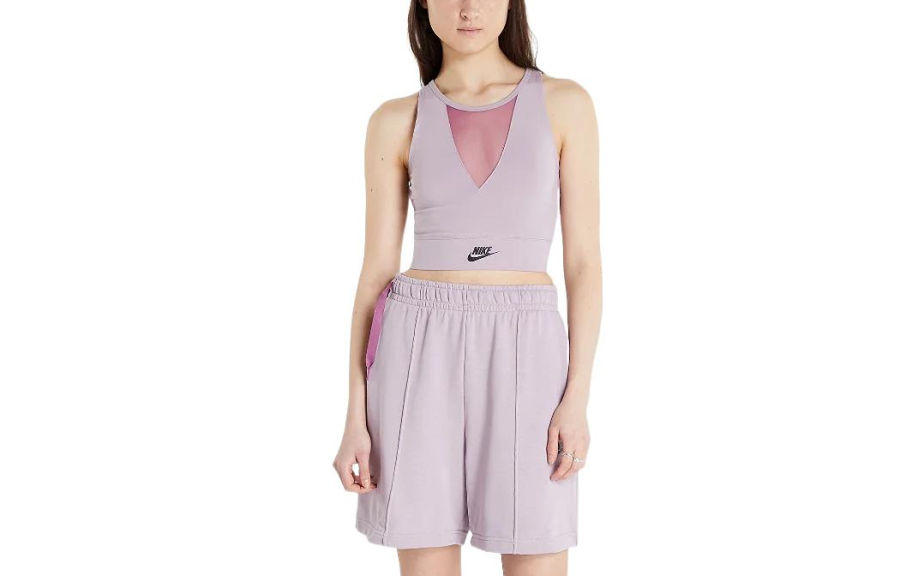 Nike Nike Sleeveless Sports Shirts Women's Pink Purple Racerback