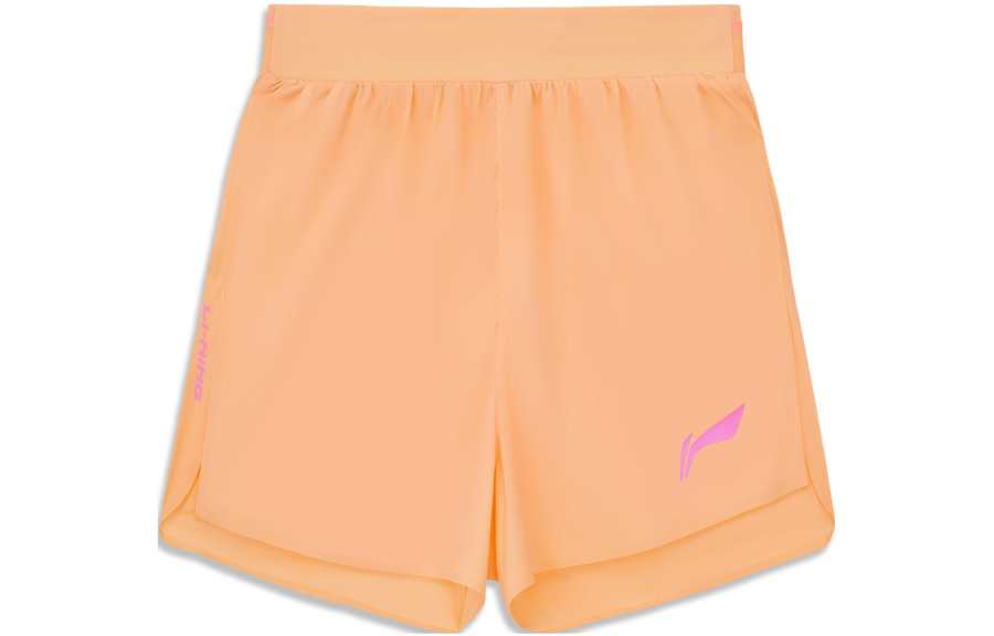 Li-Ning Li Ning Waist Sports Shorts Women's Candy Orange
