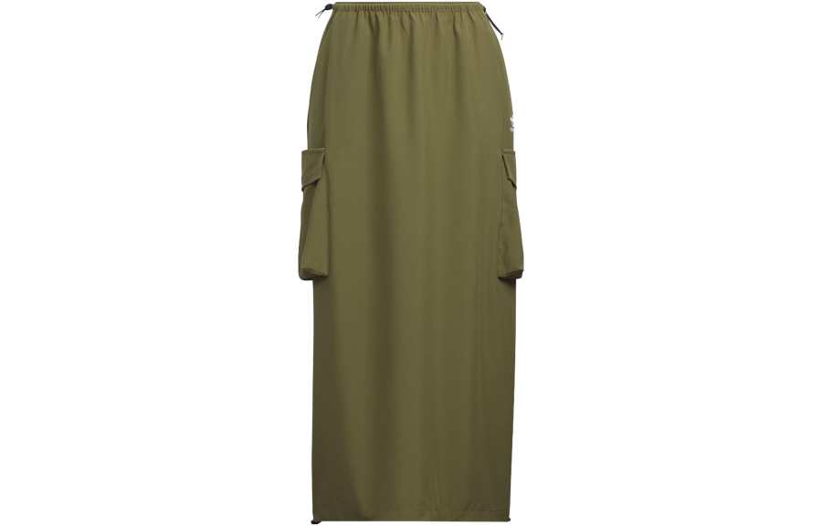 Adidas Originals Casual Long Skirt Women's Dark Olive Green