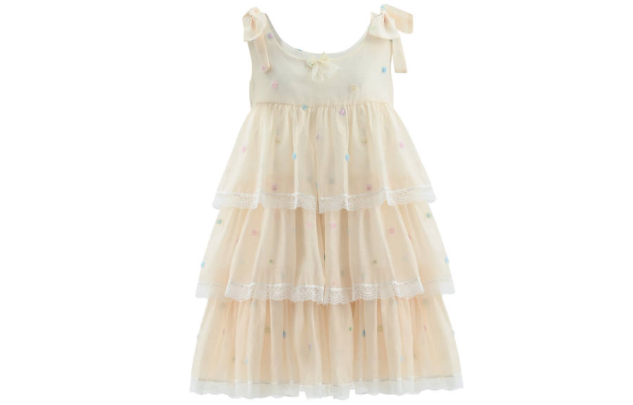 SNBL Sleeveless Dresses Women's Custard U Neck Moderate Mid Length