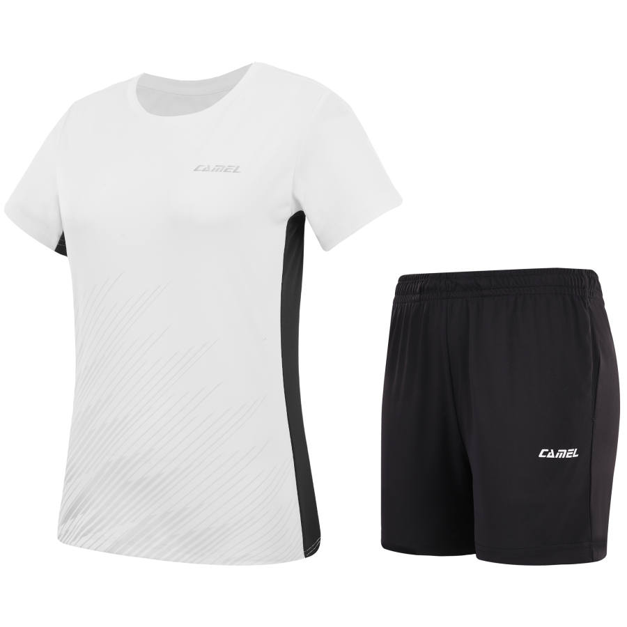 CAMEL Fitness Sets Women's Crew Neck Thin