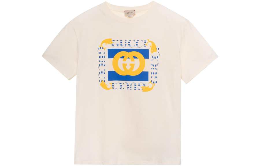 GUCCI T Shirt SS23 Beige Yellow Kids'