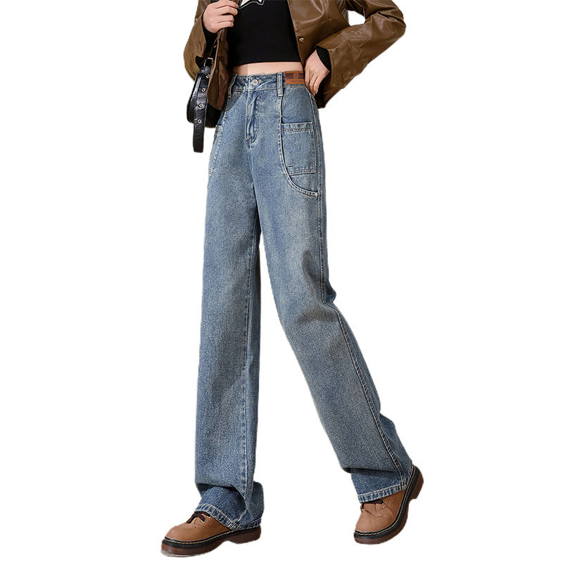 BALENO Jeans Women's Blue Moderate Wide Leg Pants