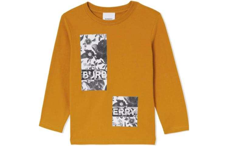 Burberry T Shirt Kids' Apparel FW22 Ginger Yellow Kids'
