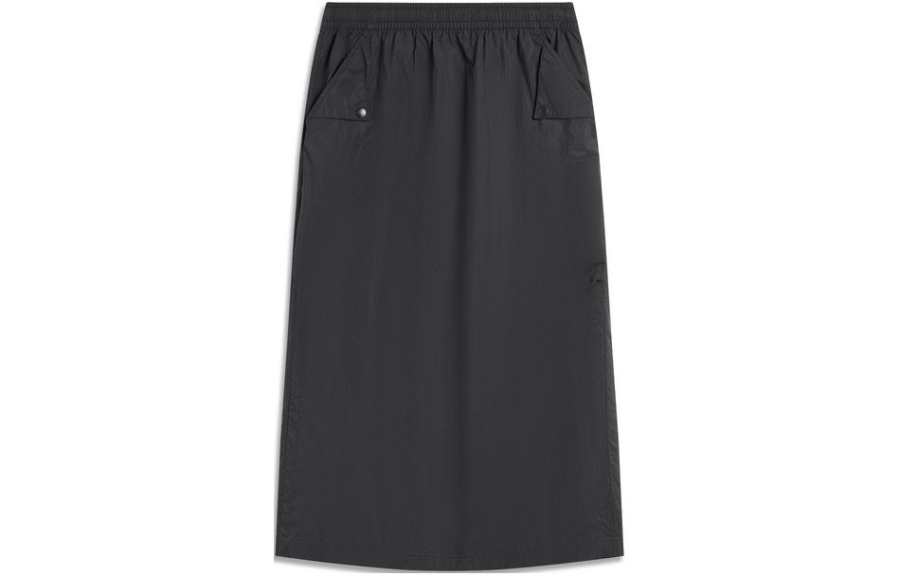 Li-Ning Li Ning Weekend Youth Casual Long Skirt Women's Black