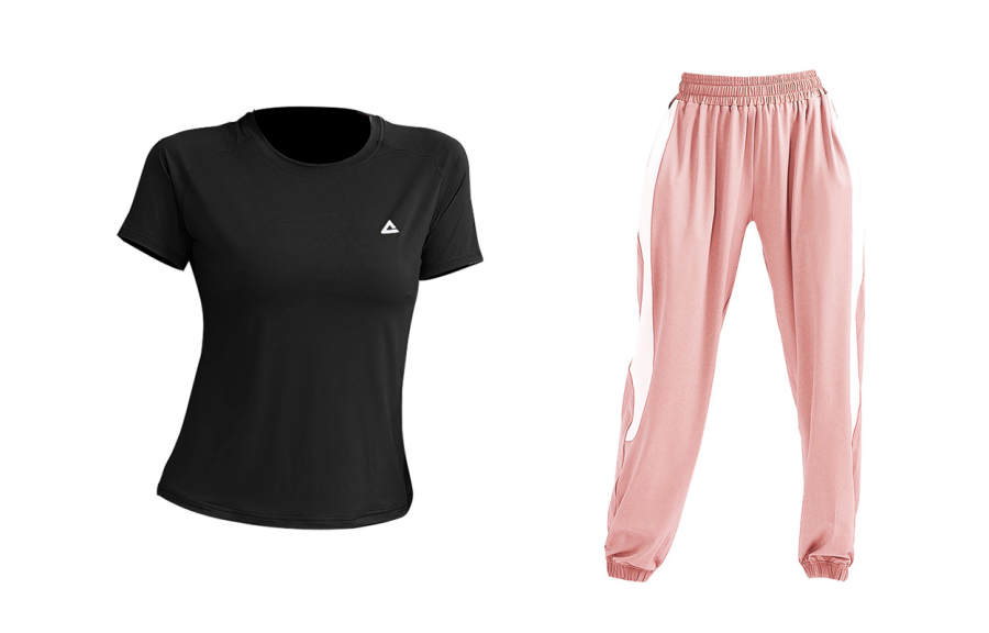 PEAK Fitness Sets Women's Crew Neck Thin